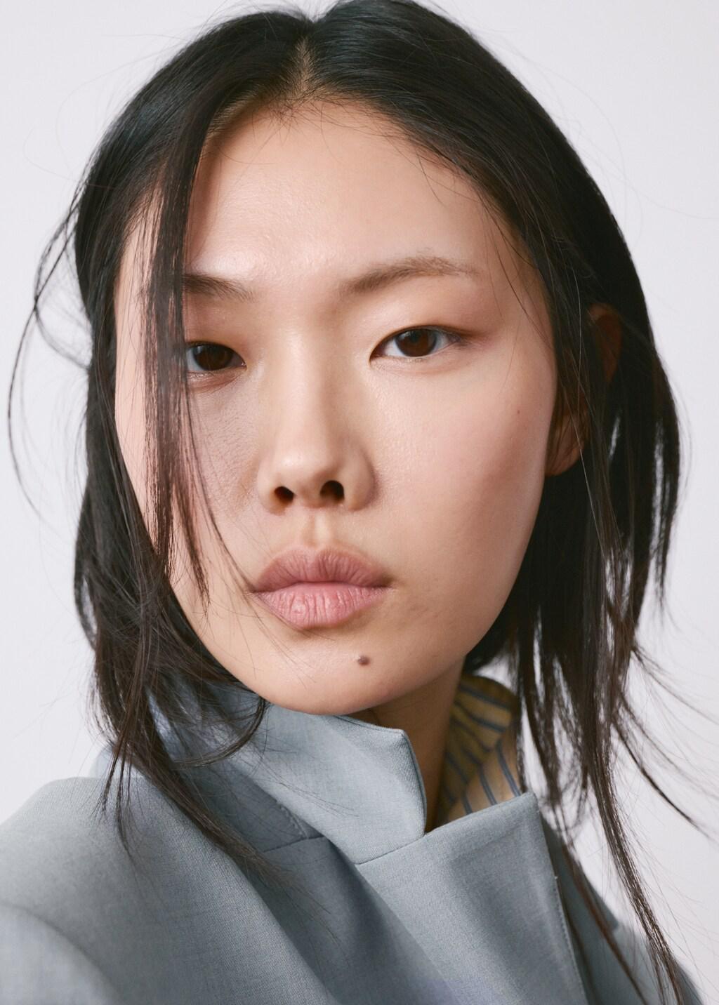 Blue Straight Suit Jacket With Lapel Pockets, Medium Blue, large image number 4