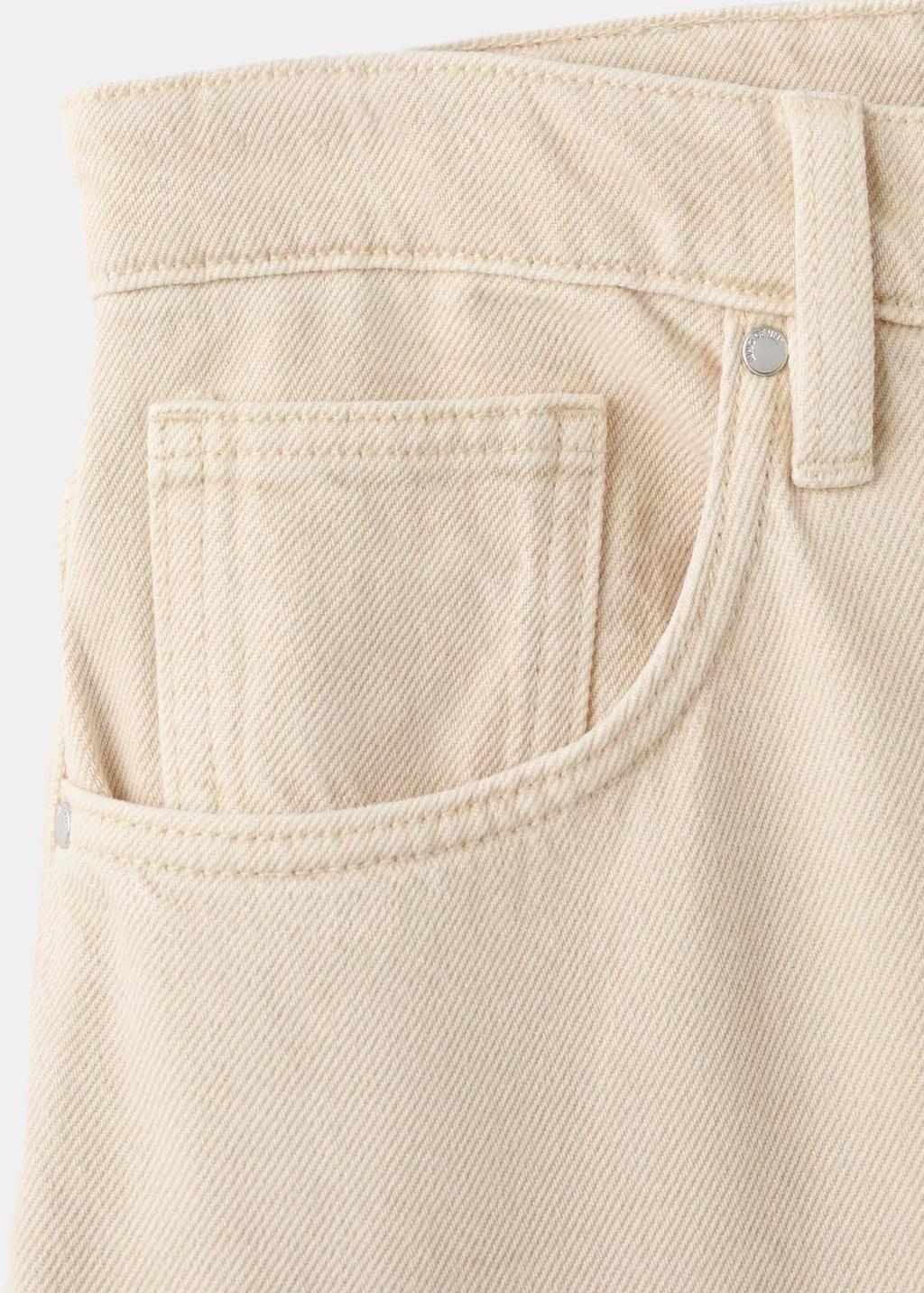 Yellow Balloon Jeans With Rolled-Up Hem, Yellow, large image number 5