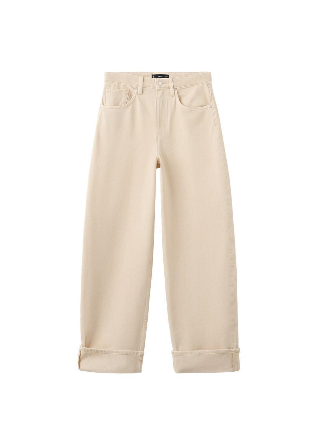Yellow Balloon Jeans With Rolled-Up Hem, 0201_10, large image number 6