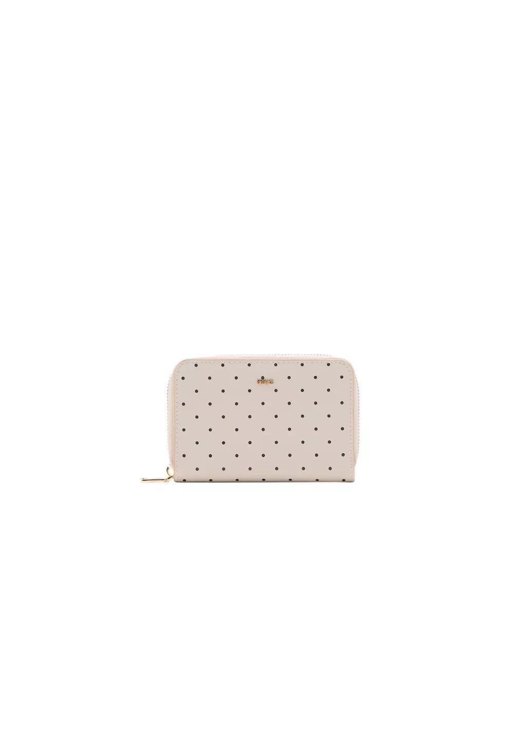 White Polka Dot Wallet, 0201_02, large image number 2