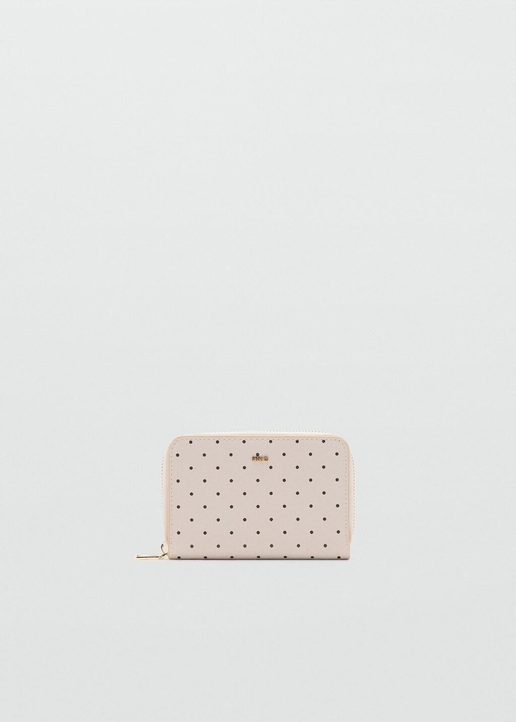 White Polka Dot Wallet, 0201_02, large image number 3