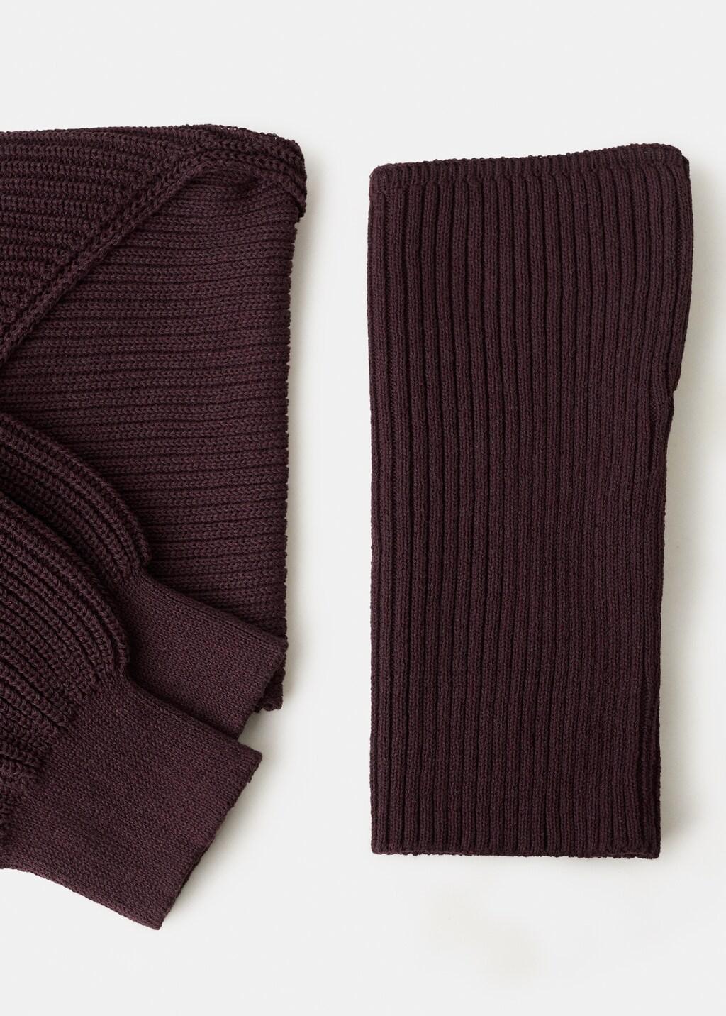 Dark Purple 2-Piece Knit Set, Dark Purple, large image number 4
