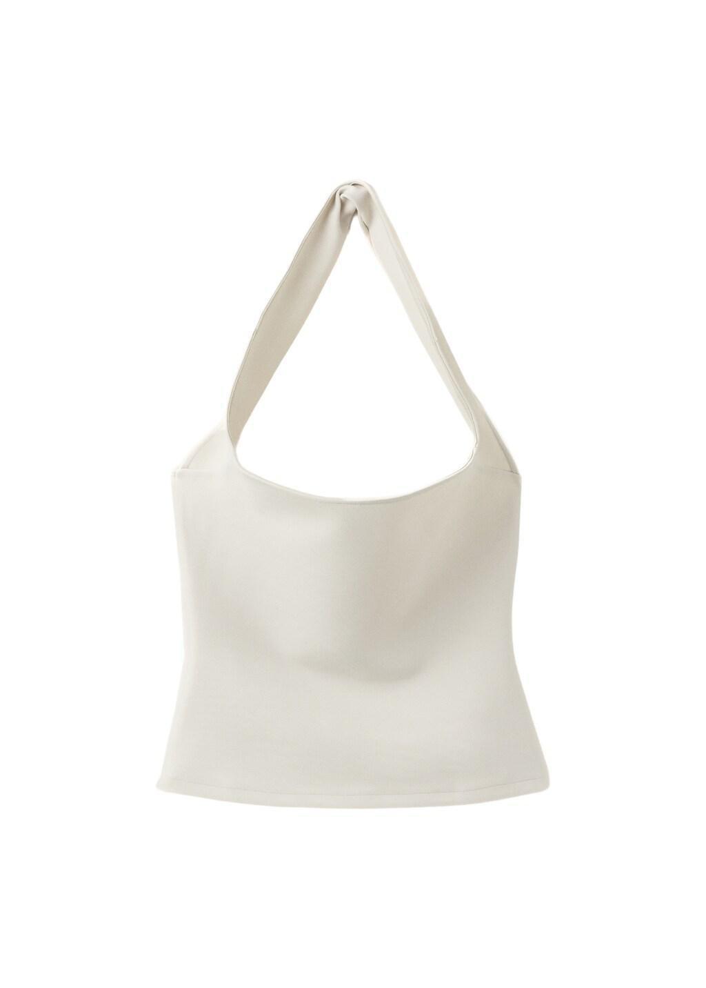 White Strapless Fitted Top, White, large image number 7