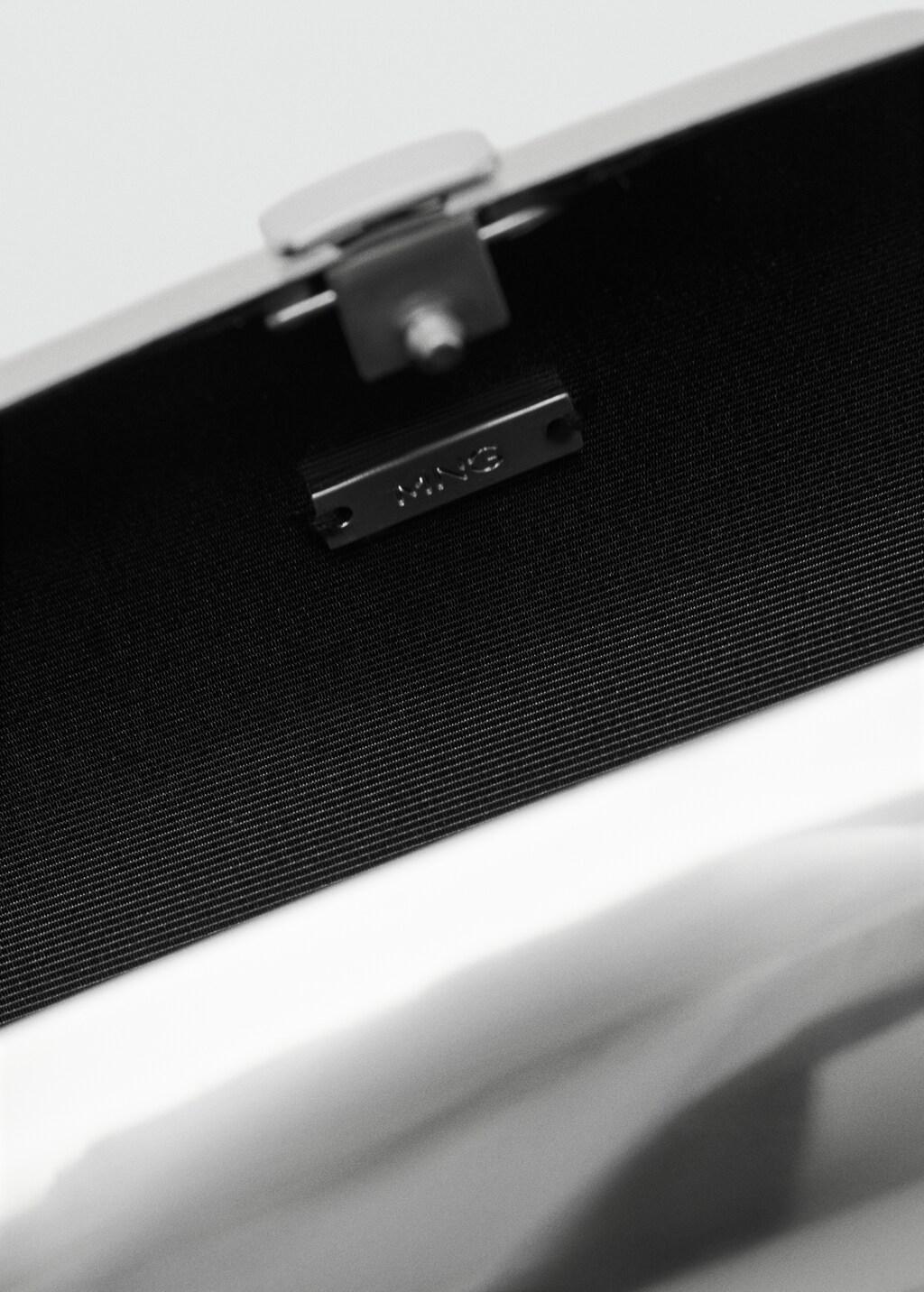 Silver Metallic Clutch Bag, 0201_PL, large image number 2
