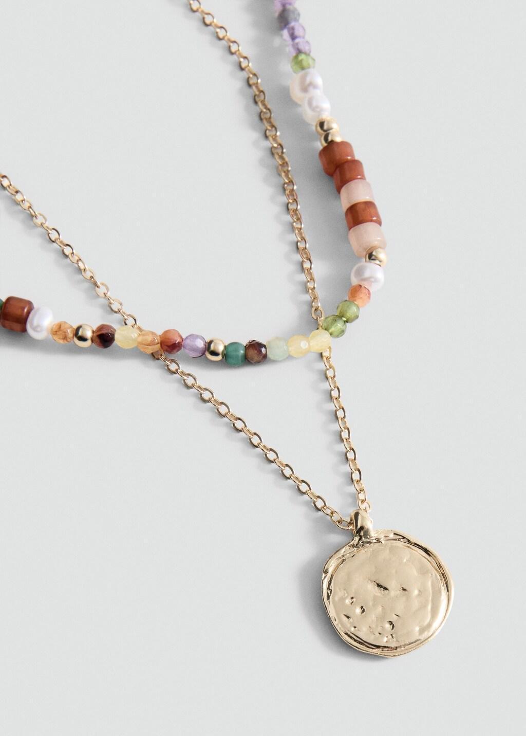 Gold Set 2 Combined Necklaces, Gold, large image number 0