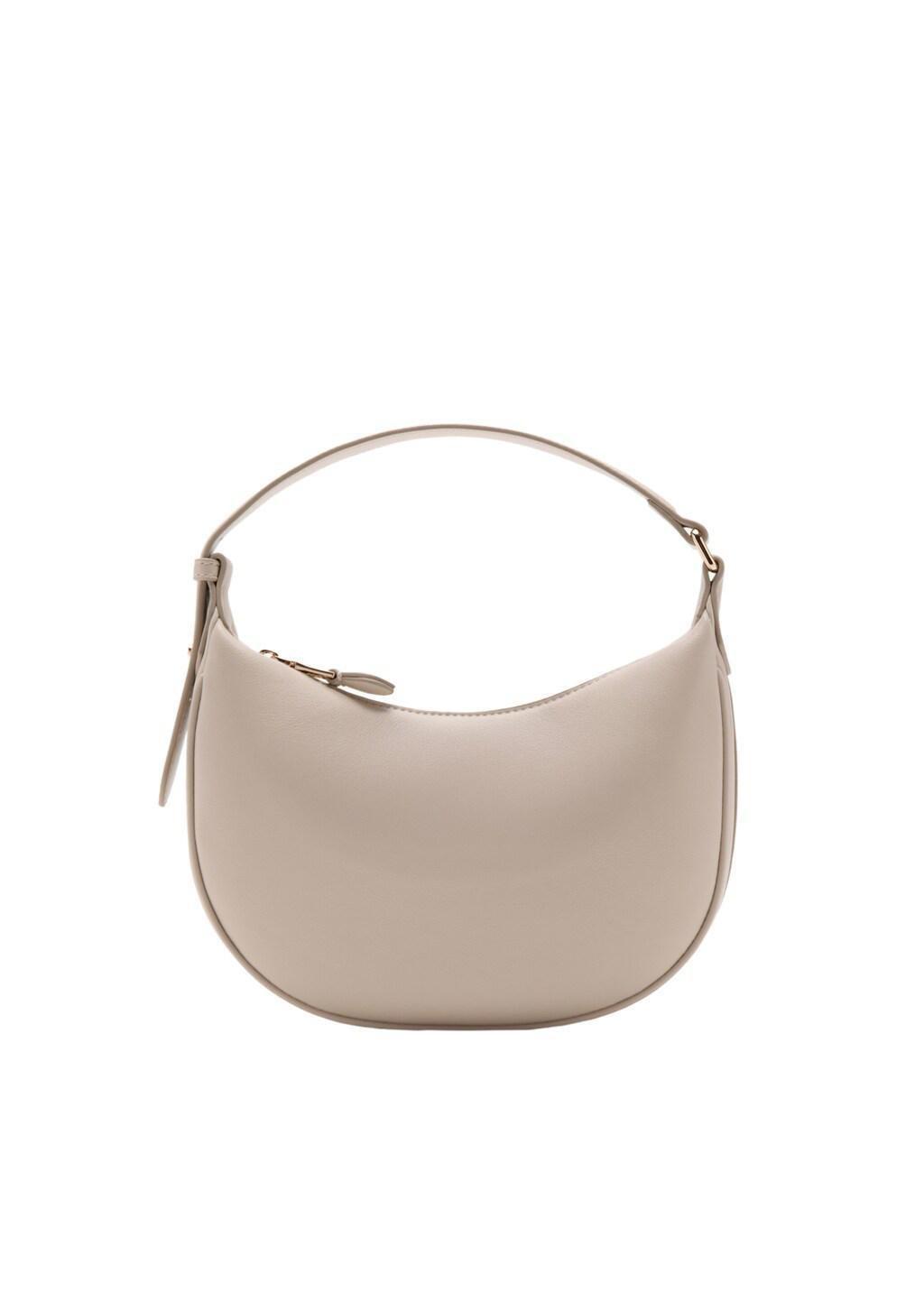 White Oval Hand Bag, Natural White, large image number 3