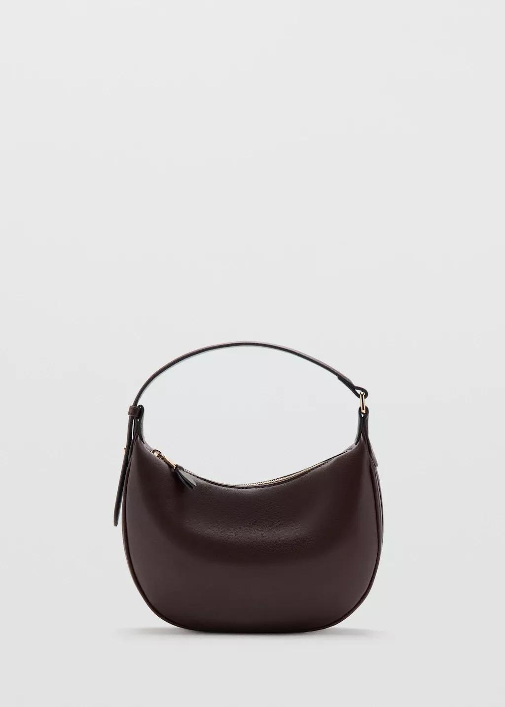 DARK BROWN Oval hand bag, Dark Brown, large image number 3