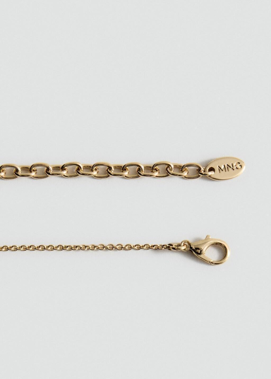 Gold Beads Pendant Necklace, Gold, large image number 1