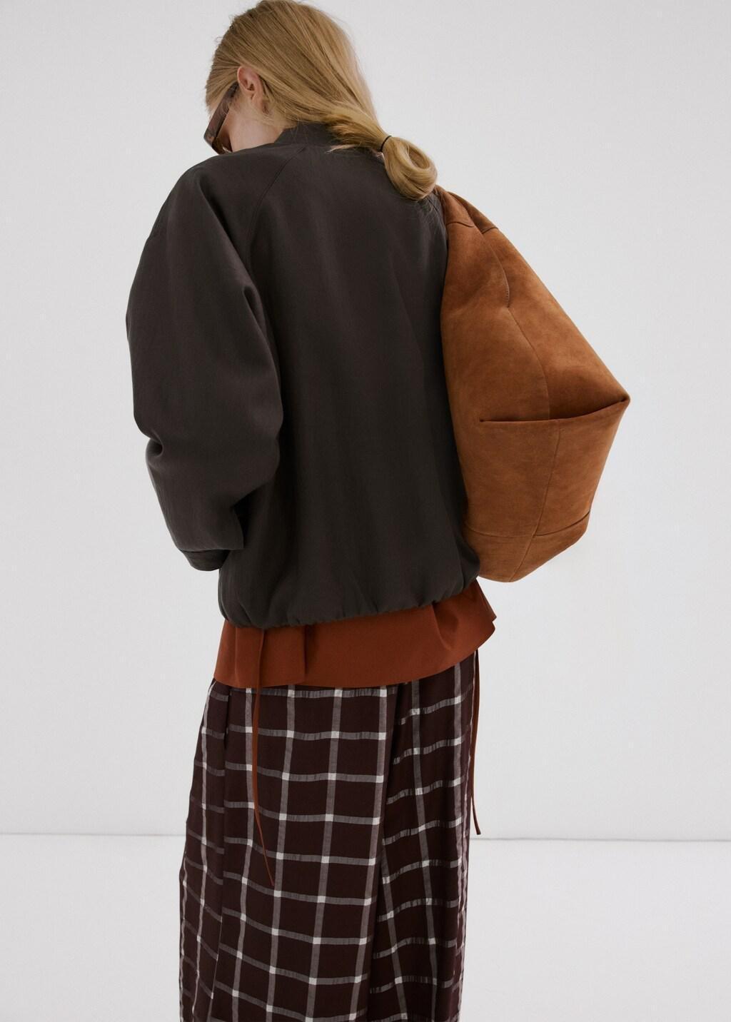 Purple Lyocell Bomber Jacket, Medium Purple, large image number 2