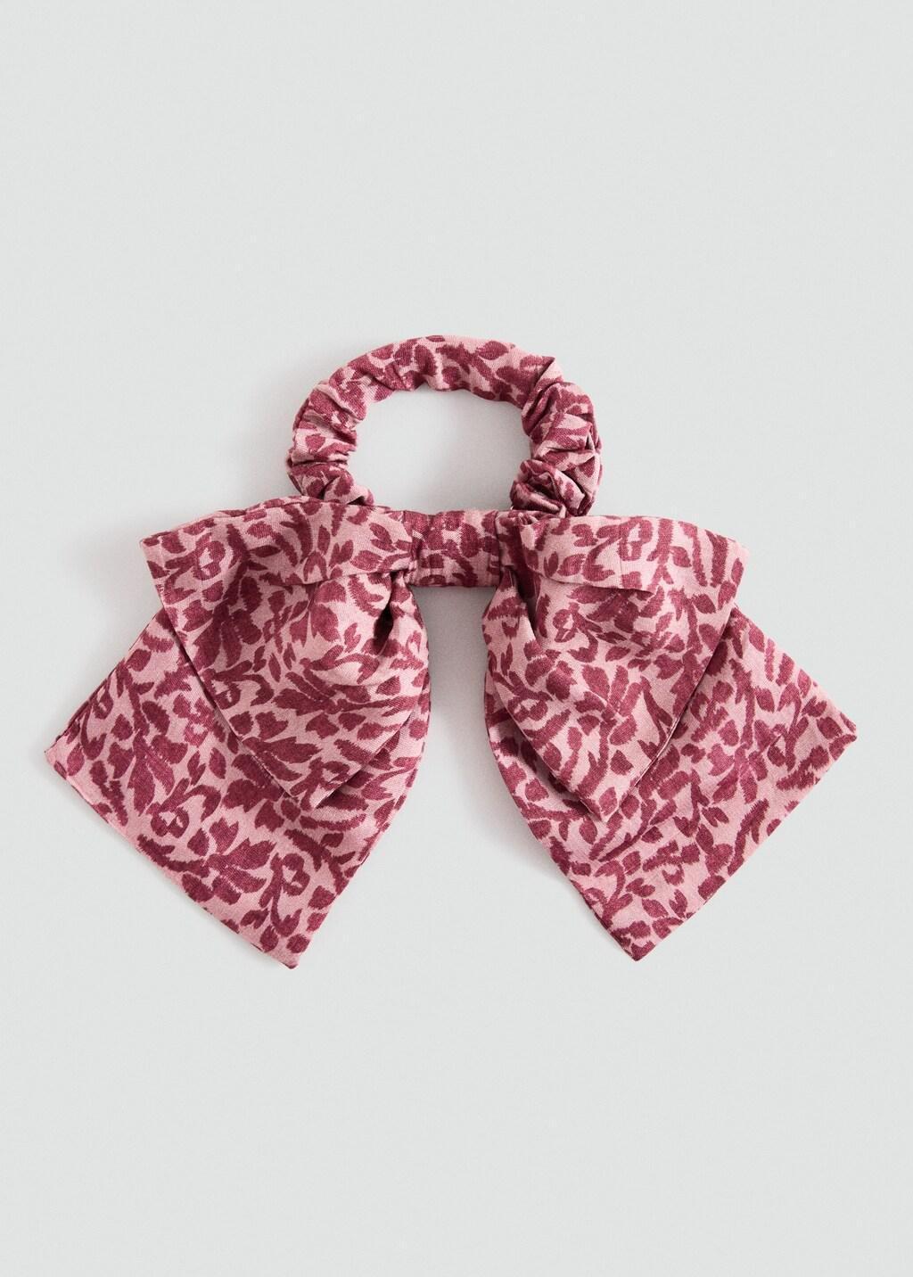 Pink Lt Pastel Bow Hair Tie, Kids Girl, Light-Pastel Pink, large image number 2