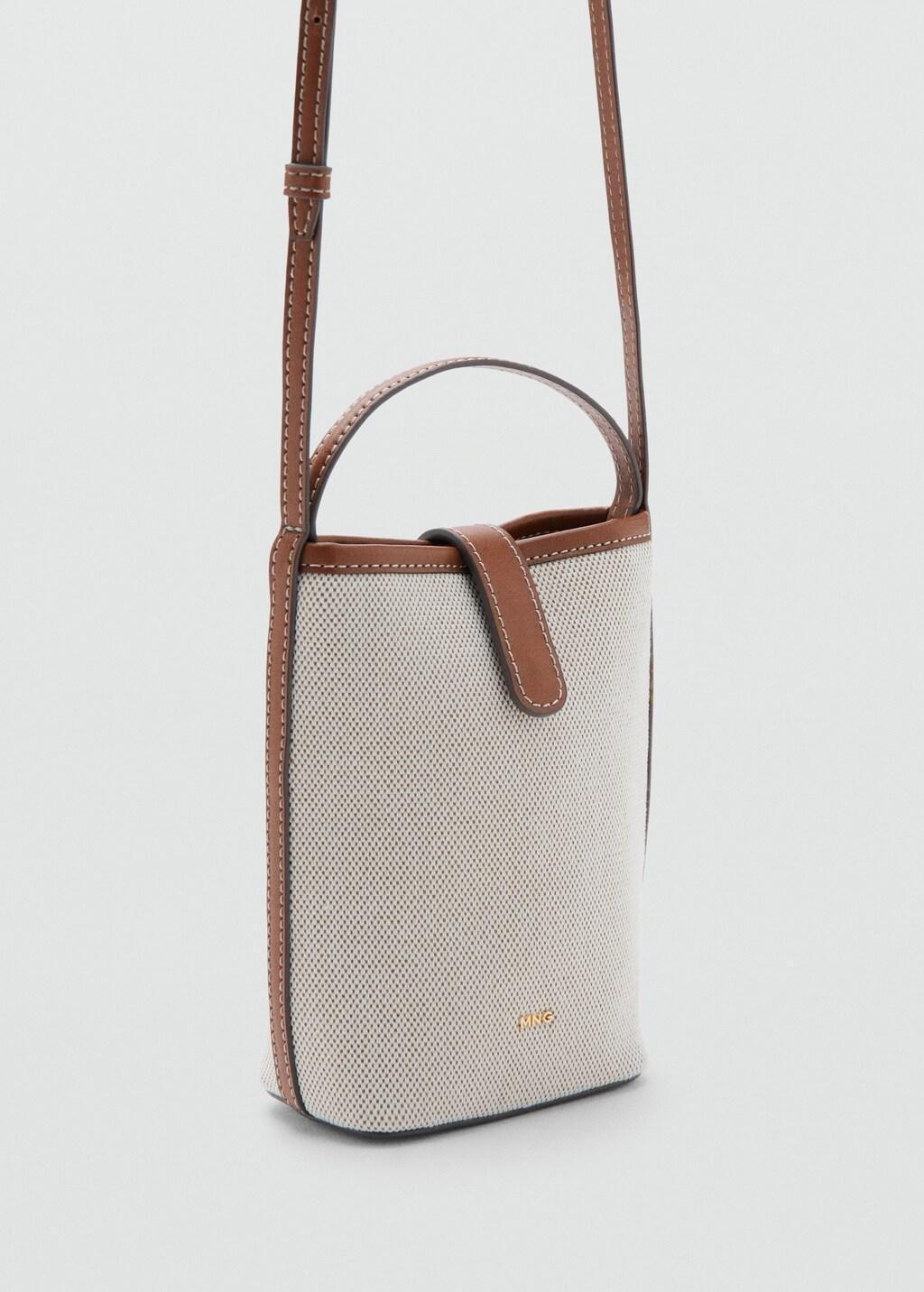Beige Crossbody Mobile Case, Light Beige, large image number 0