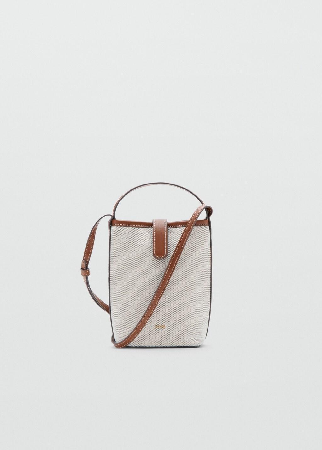 Beige Crossbody Mobile Case, Light Beige, large image number 3