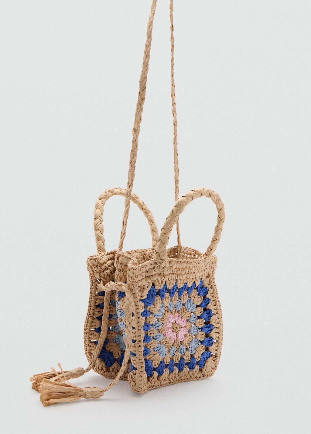 Brown Lt Pastel Natural Fibre Bag, Kids Girl, 0201_07, large image number 1