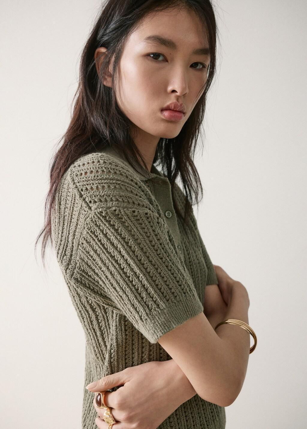 Khaki Sweater Sito, 0201_37, large image number 6