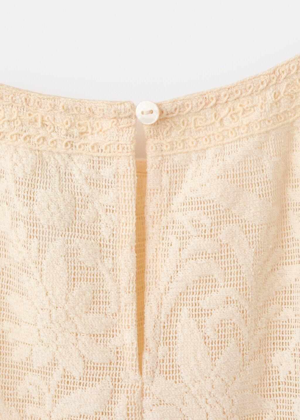 Yellow Lace Contrast Shirt, 0201_12, large image number 5
