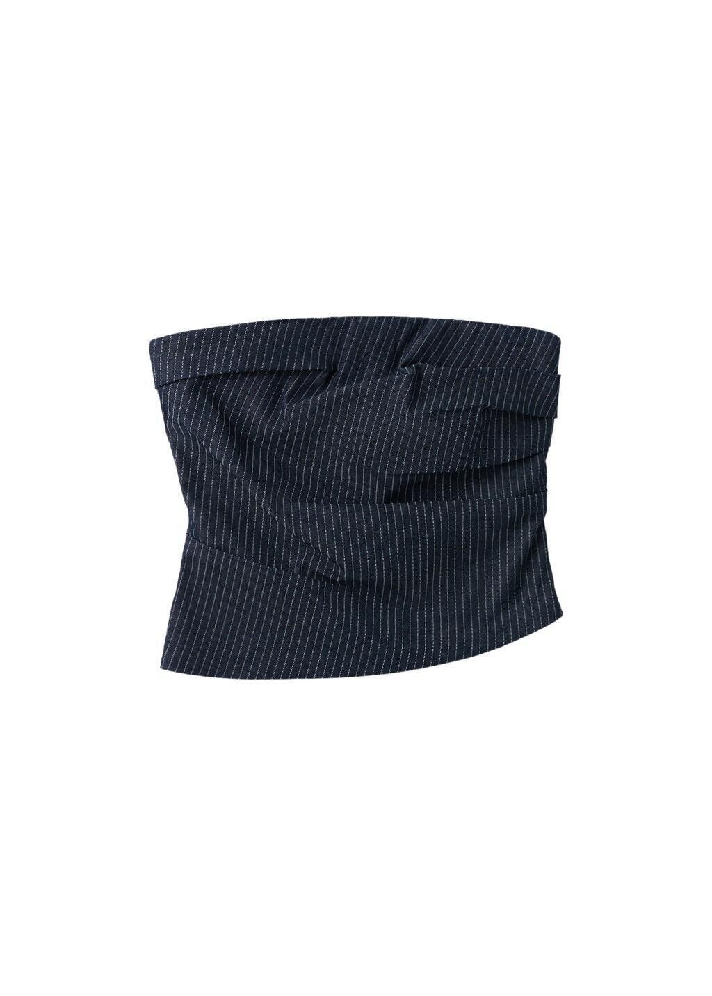 Blue Asymmetric Bandeau Top, Medium Blue, large image number 5