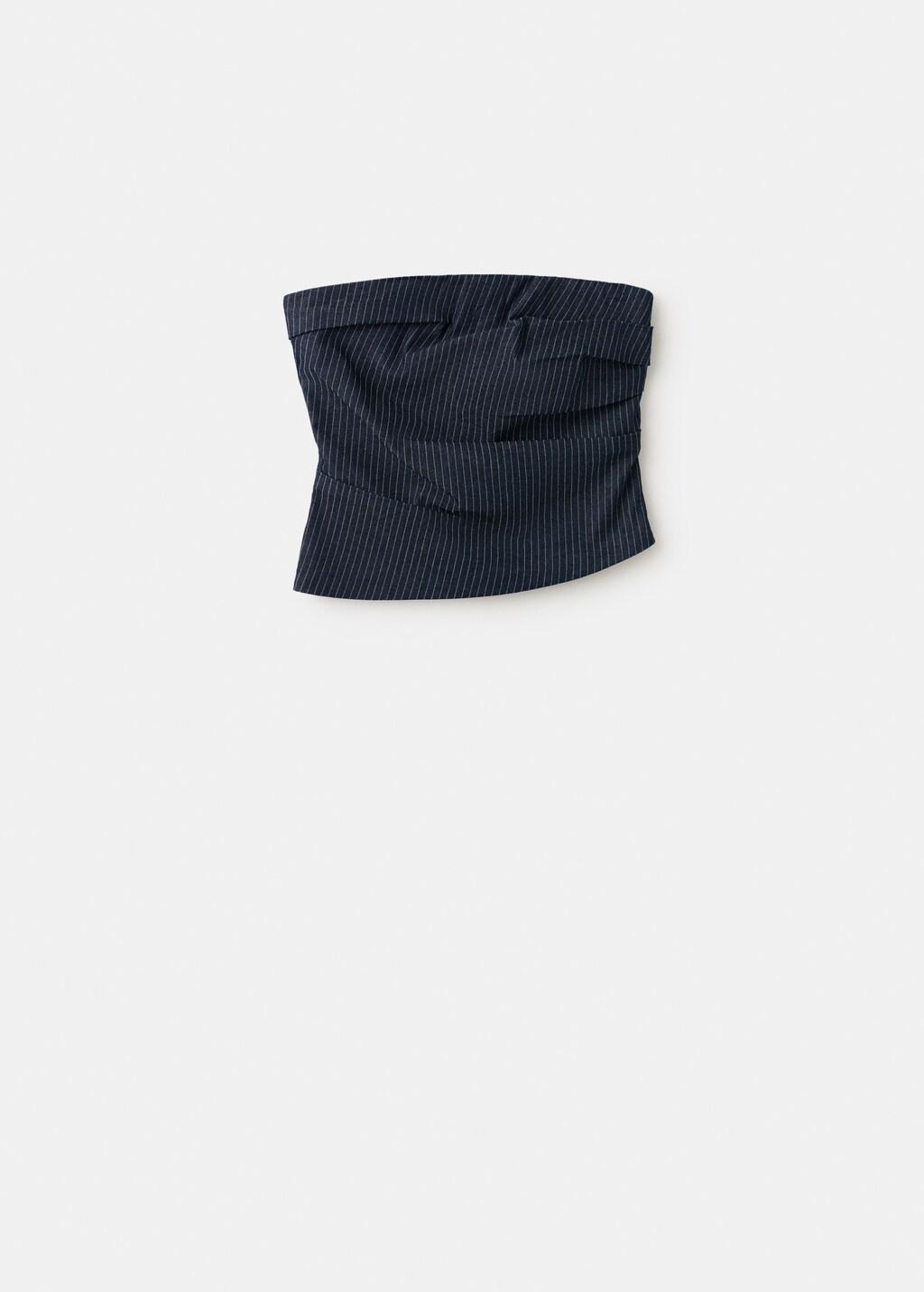 Blue Asymmetric Bandeau Top, Medium Blue, large image number 6