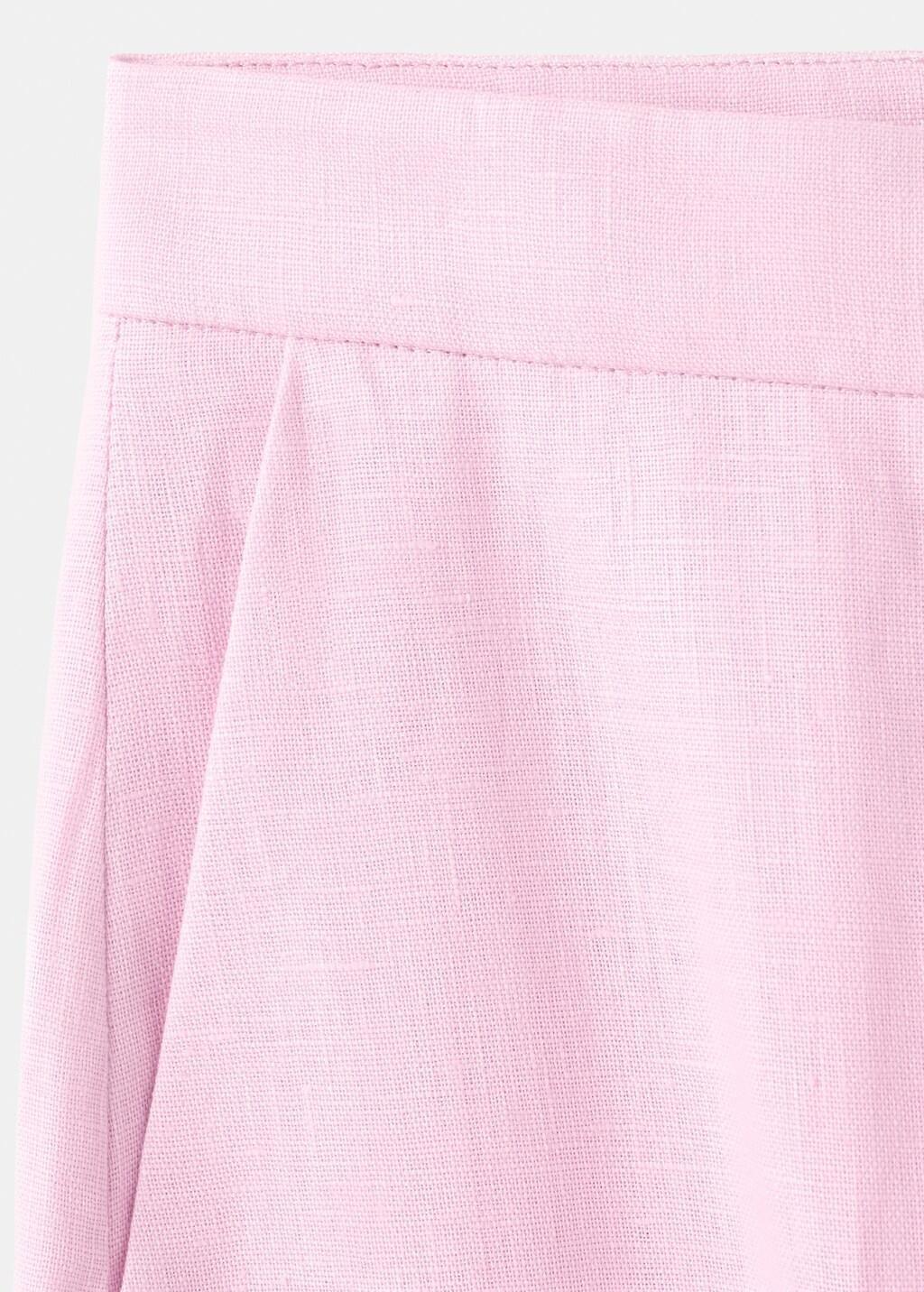 Pink Linen Suit Trousers, 0201_85, large image number 1