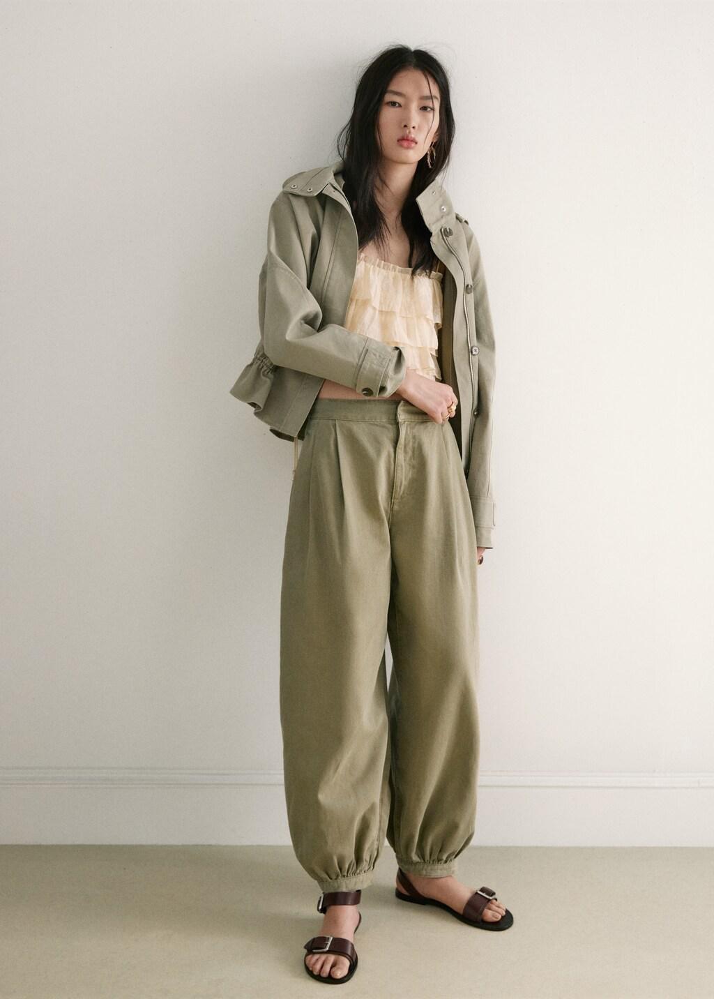 Khaki Baggy Mid-Rise Jeans, 0201_37, large image number 0