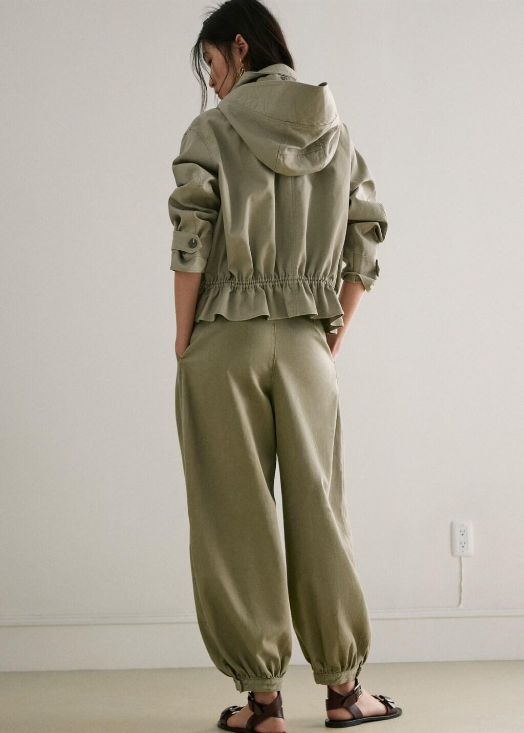 Khaki Baggy Mid-Rise Jeans, 0201_37, large image number 2