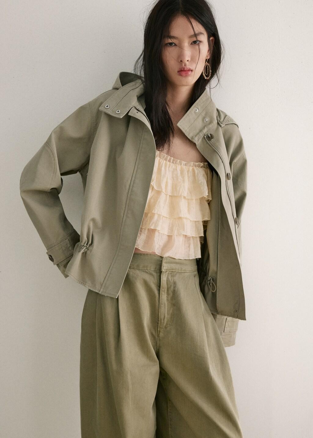 Khaki Baggy Mid-Rise Jeans, 0201_37, large image number 4