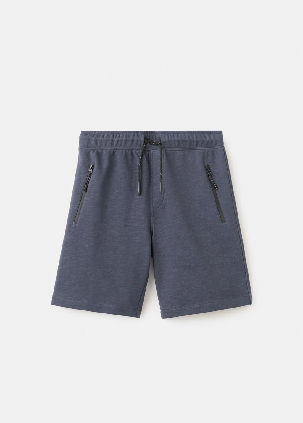 Grey Bermuda Shorts With Drawstring, Kids Boy, 0201_95, large image number 6