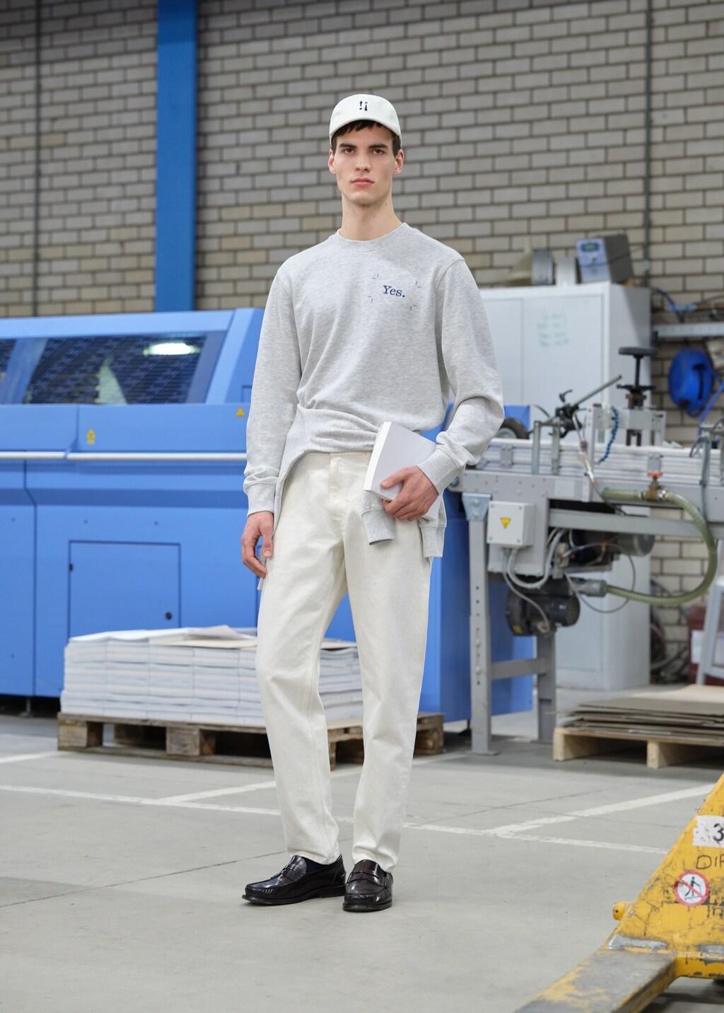 Grey Printed Sweatshirt 100% Cotton, 0201_94, large image number 6