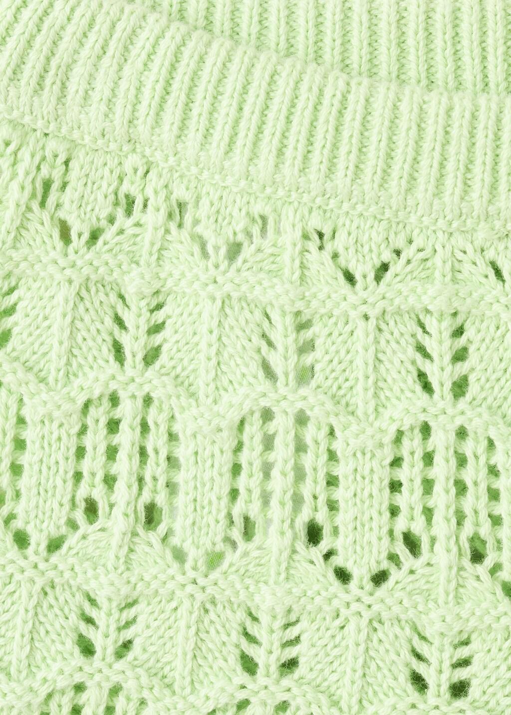 Green Crochet Knitted Shorts, Baby Girl, 0201_42, large image number 3