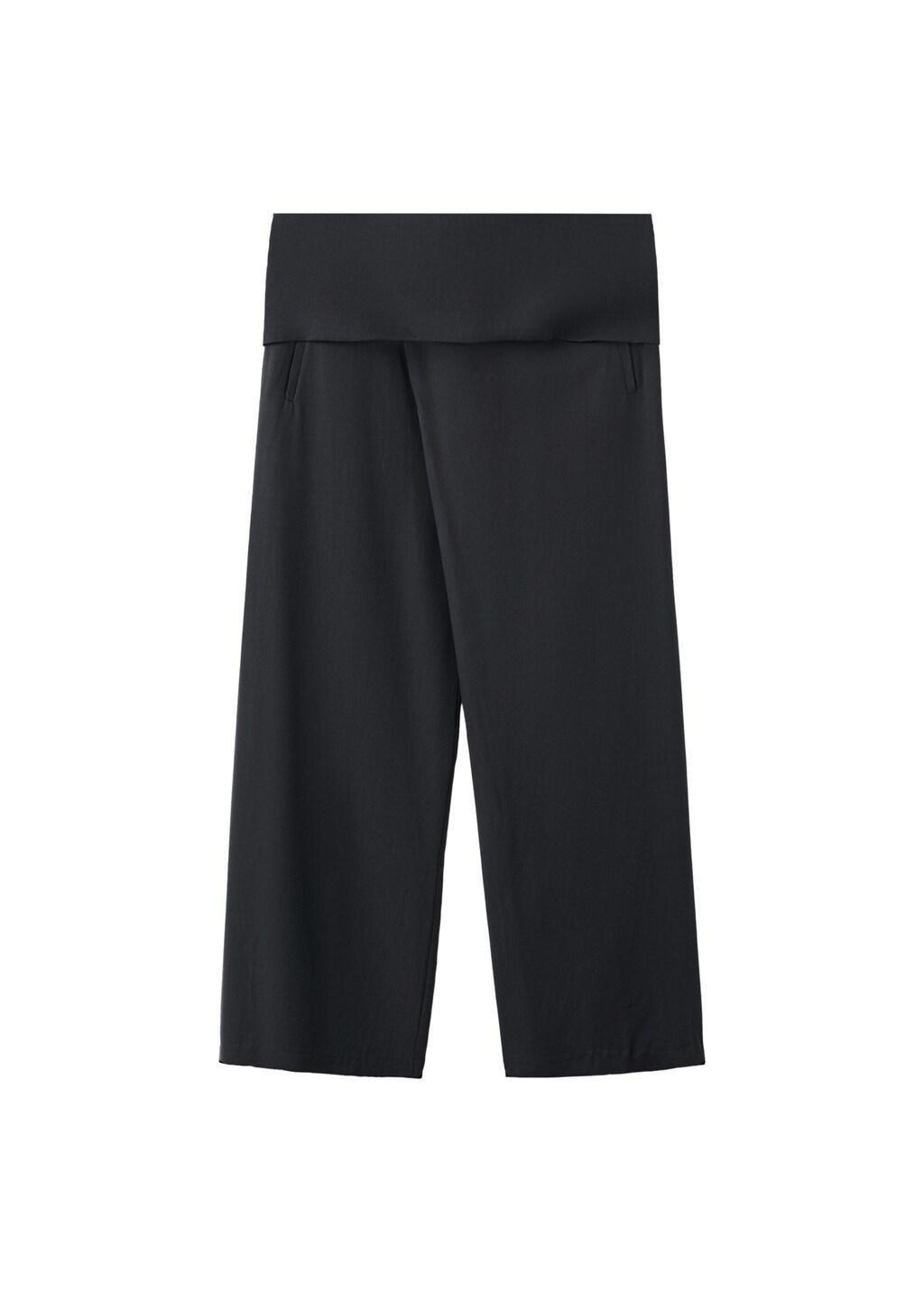 CHARCOAL 100% lyocell trousers, Charcoal, large image number 5