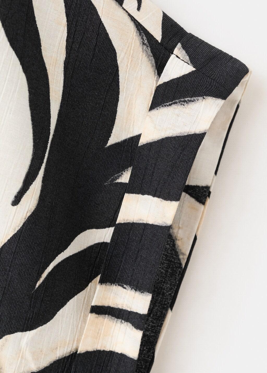 Beige Flowy Printed Shirt, 0201_05, large image number 5