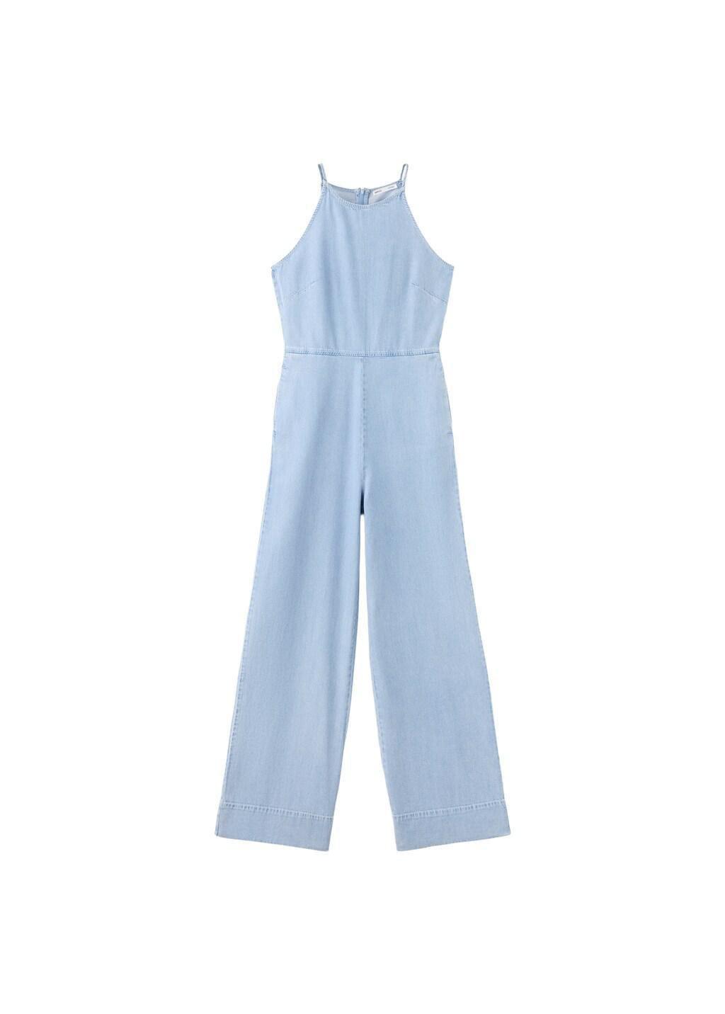 OPEN BLUE Lyocell denim jumpsuit, 0201_TC, large image number 6