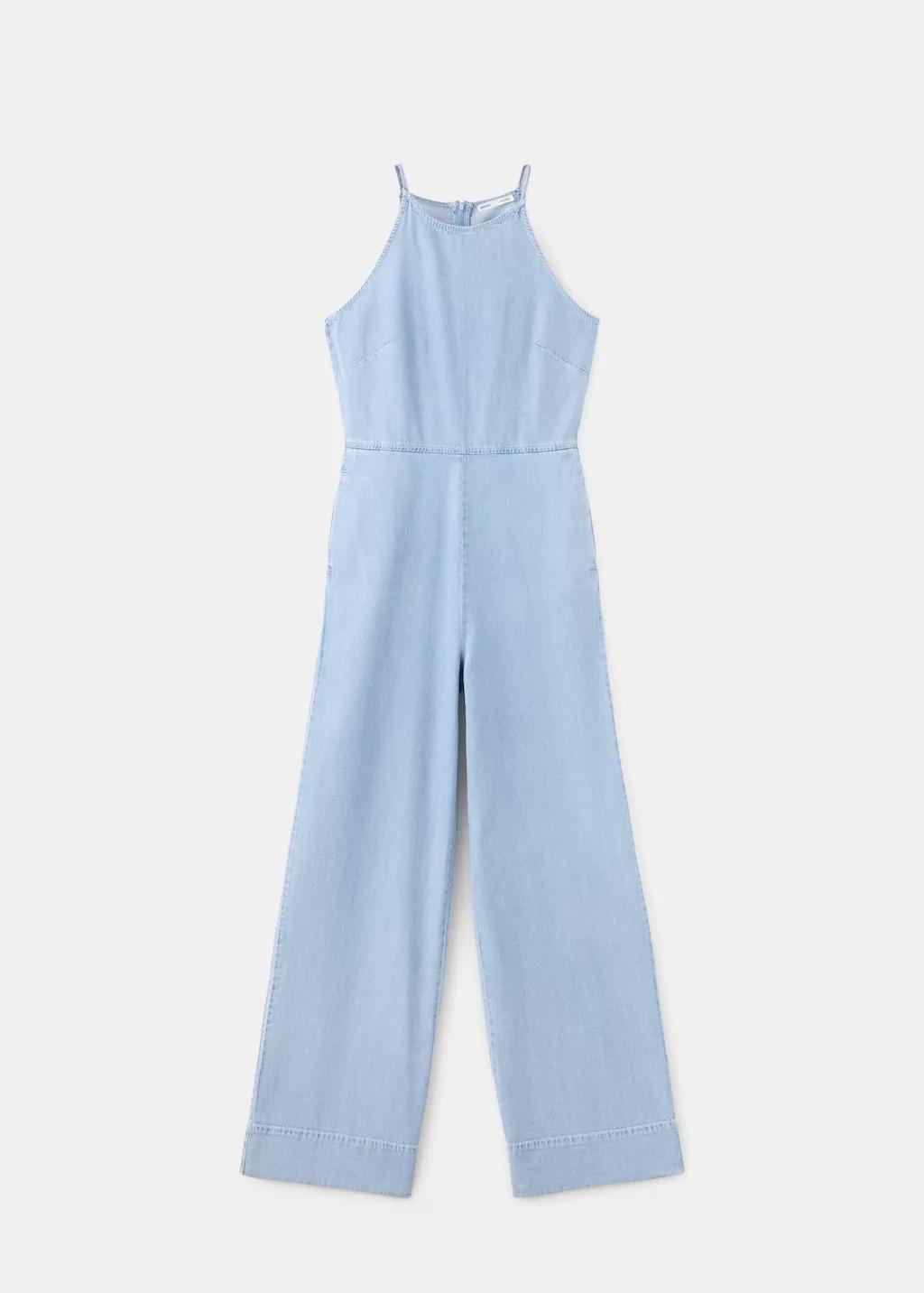 OPEN BLUE Lyocell denim jumpsuit, 0201_TC, large image number 7