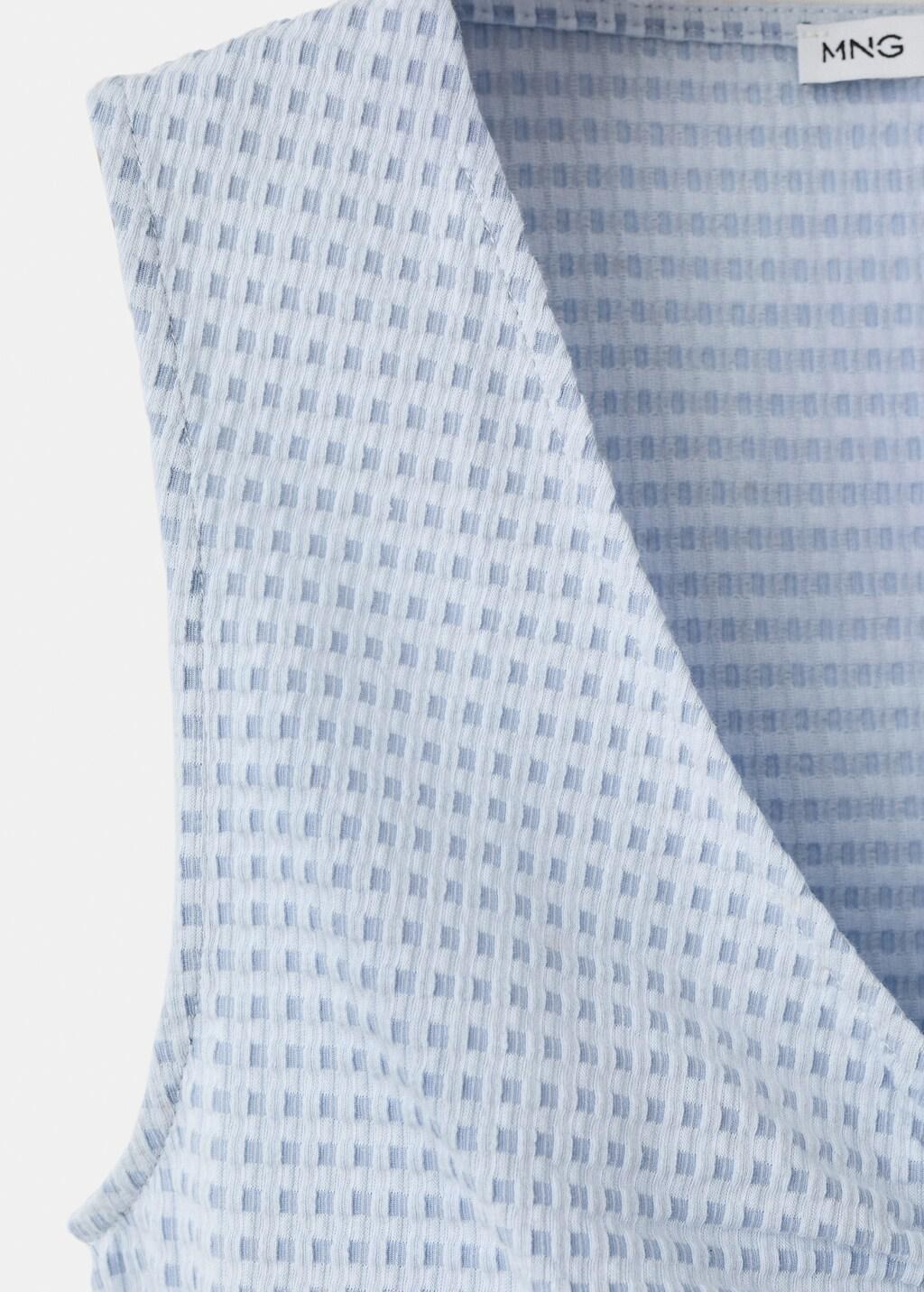 Blue Lt Pastel Ruched Fitted Top, Light-Pastel Blue, large image number 1