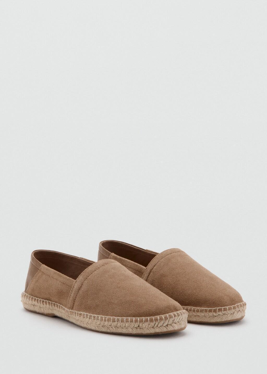 Brown Lt Pastel Leather Espadrille, 0201_07, large image number 0