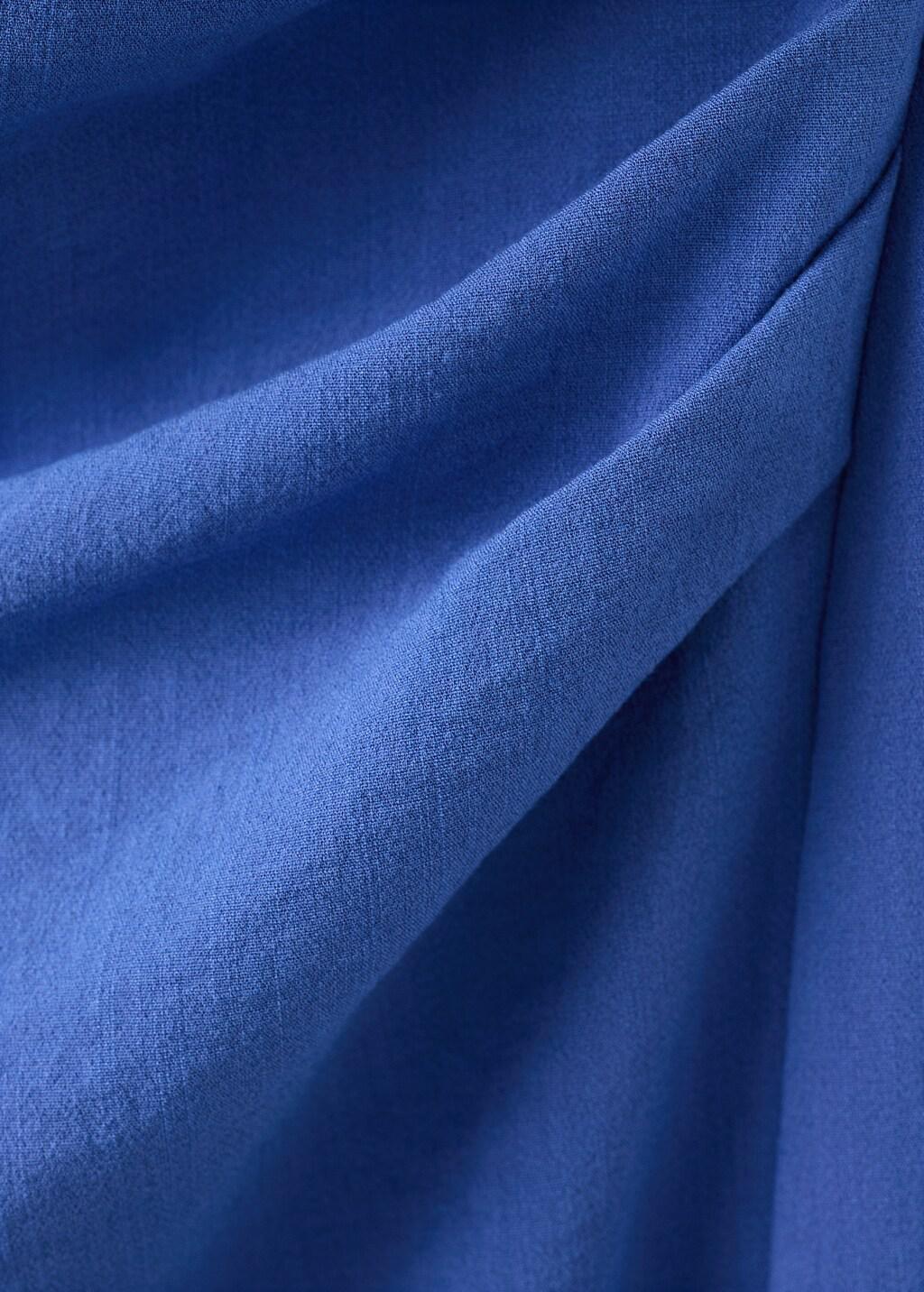 Blue Draped Halter Dress, 0201_52, large image number 1