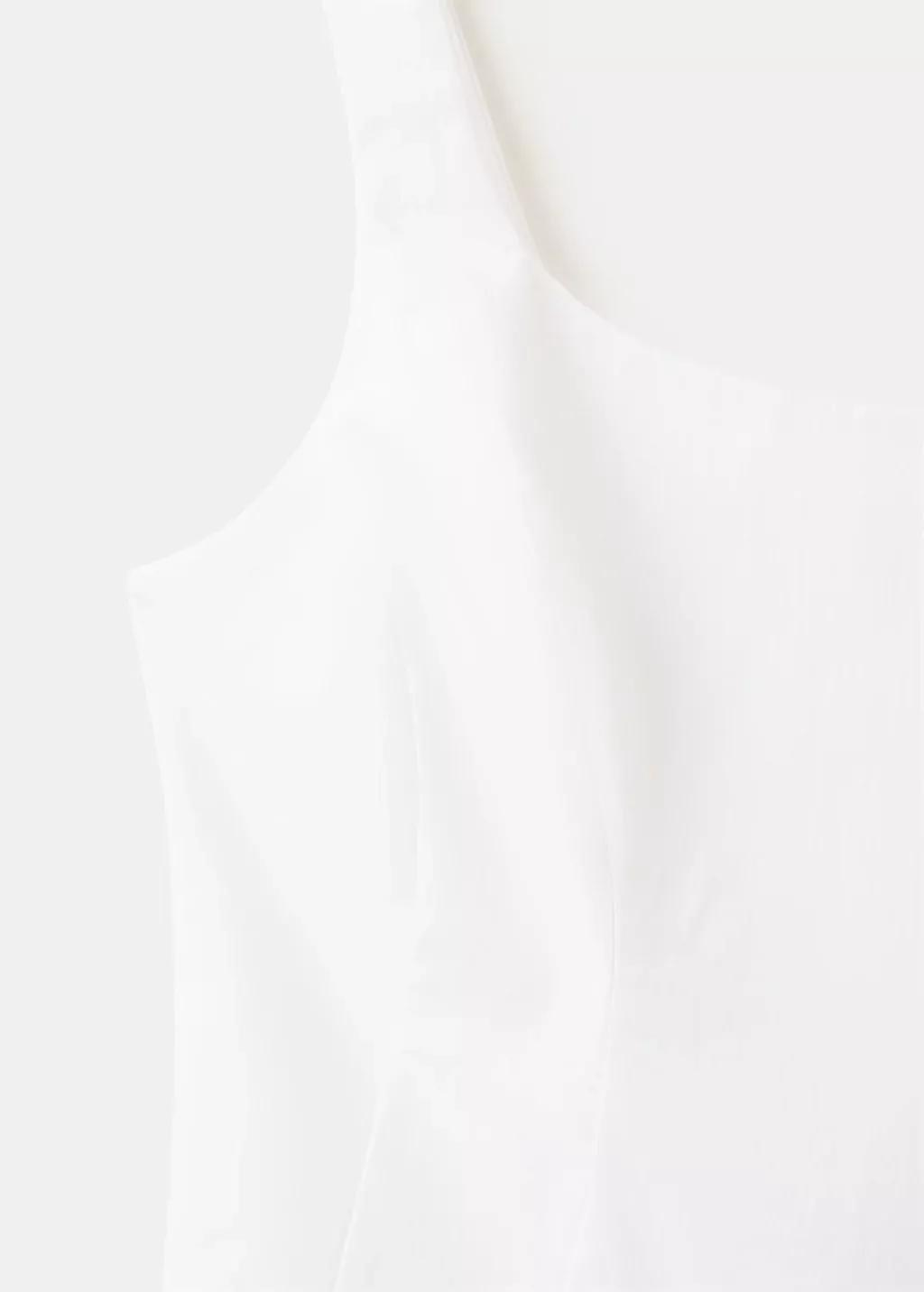 White A-Line Dress With An Open Back, 0201_01, large image number 1