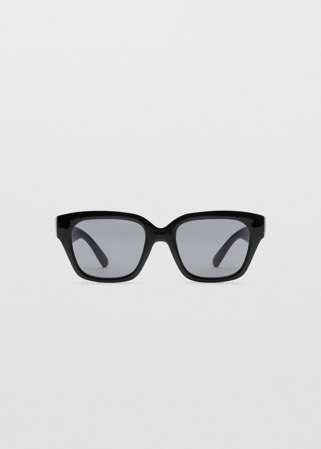 Black Squared Frame Sunglasses, Black, large image number 3