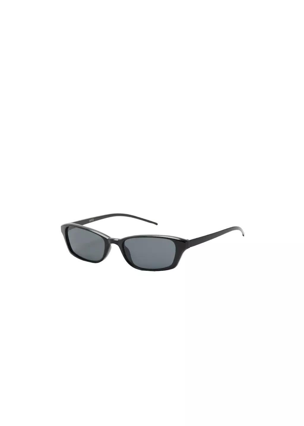 Black Thin-Frame Sunglasses, 0201_99, large image number 2