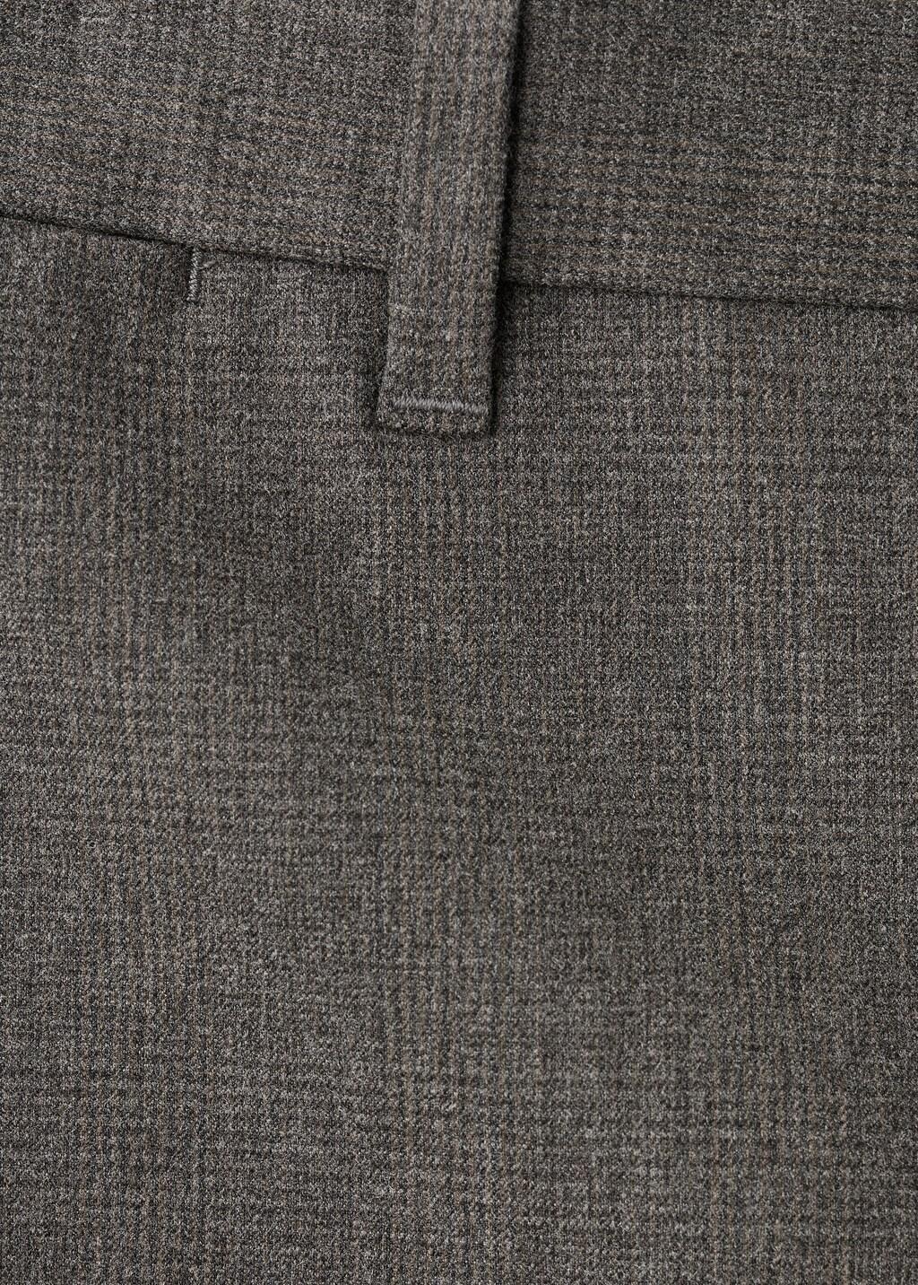 Grey Regular-Fit Pleated Trousers, Dark Grey, large image number 5