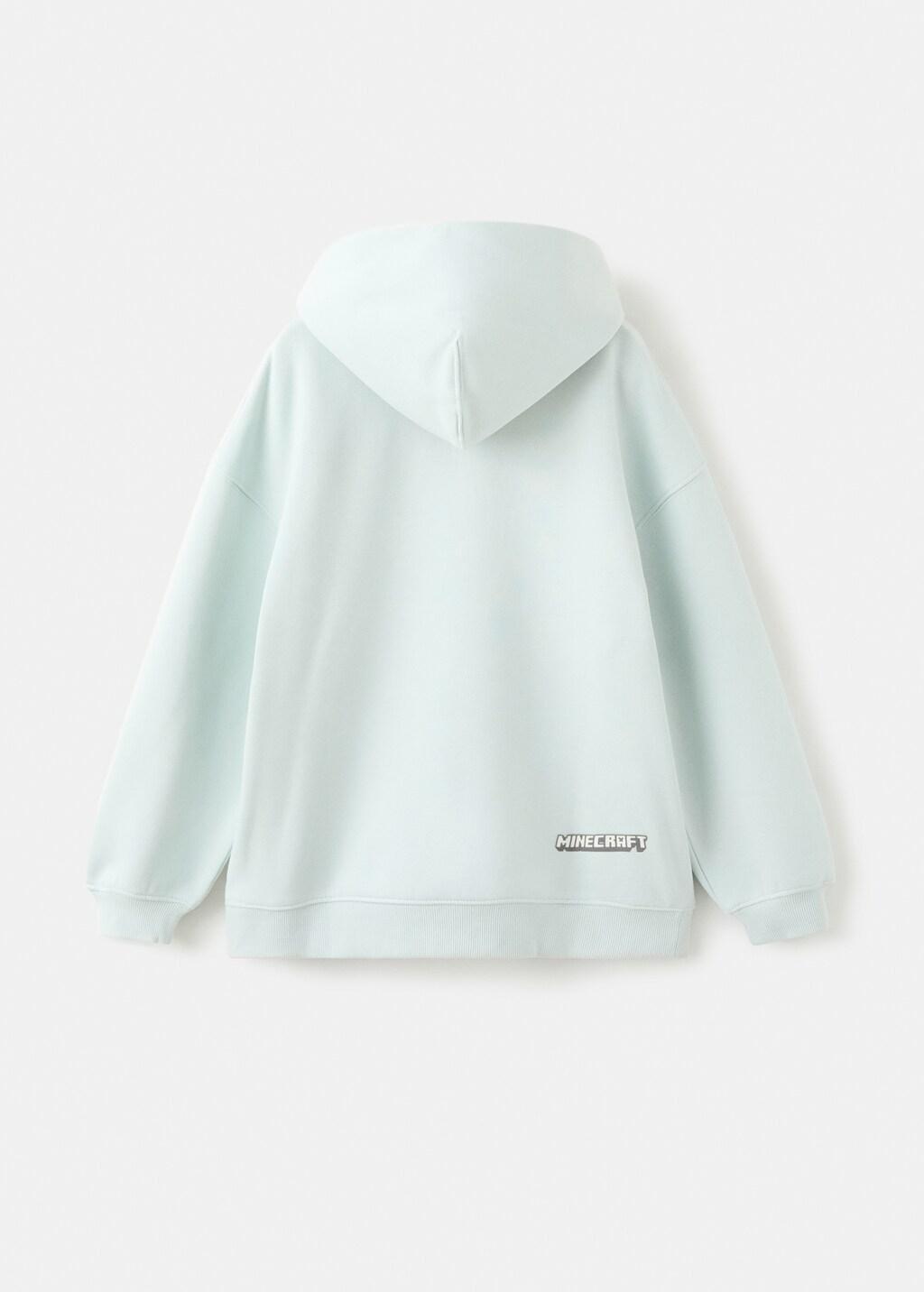 Turquoise Minecraft Sweatshirt, Kids Boys, Turquoise - Aqua, large image number 1