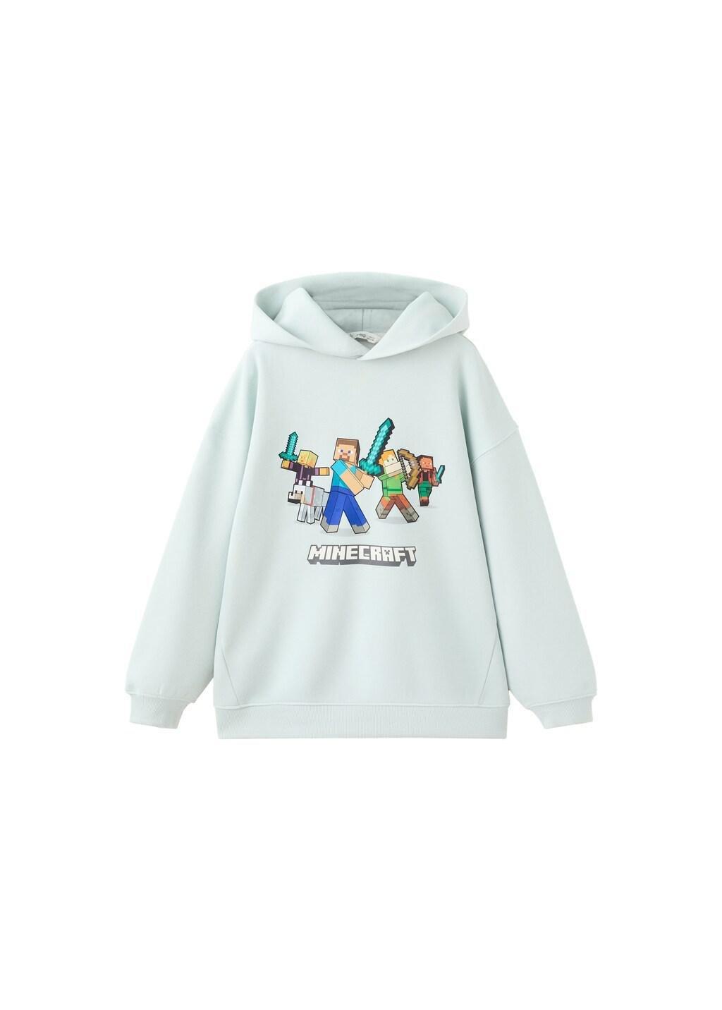 Turquoise Minecraft Sweatshirt, Kids Boys, Turquoise - Aqua, large image number 3