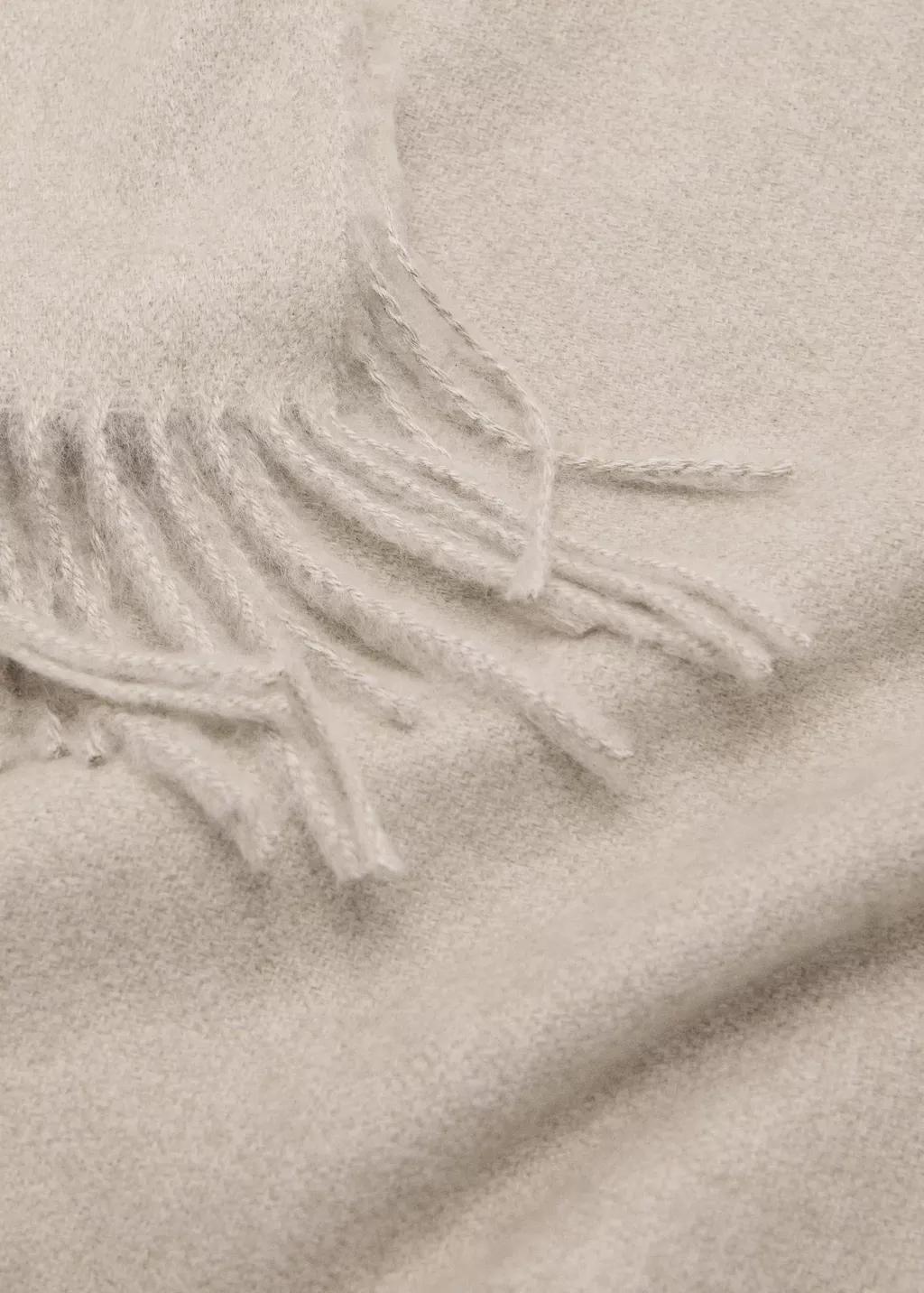 Brown Lt Pastel Fringed Edge Scarf, Light Pastel Brown, medium