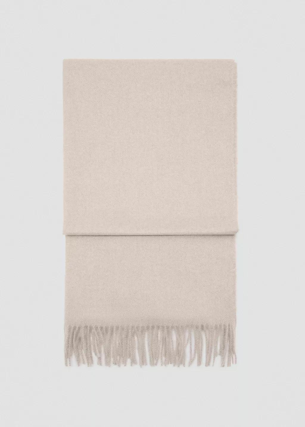 Brown Lt Pastel Fringed Edge Scarf, Light Pastel Brown, medium
