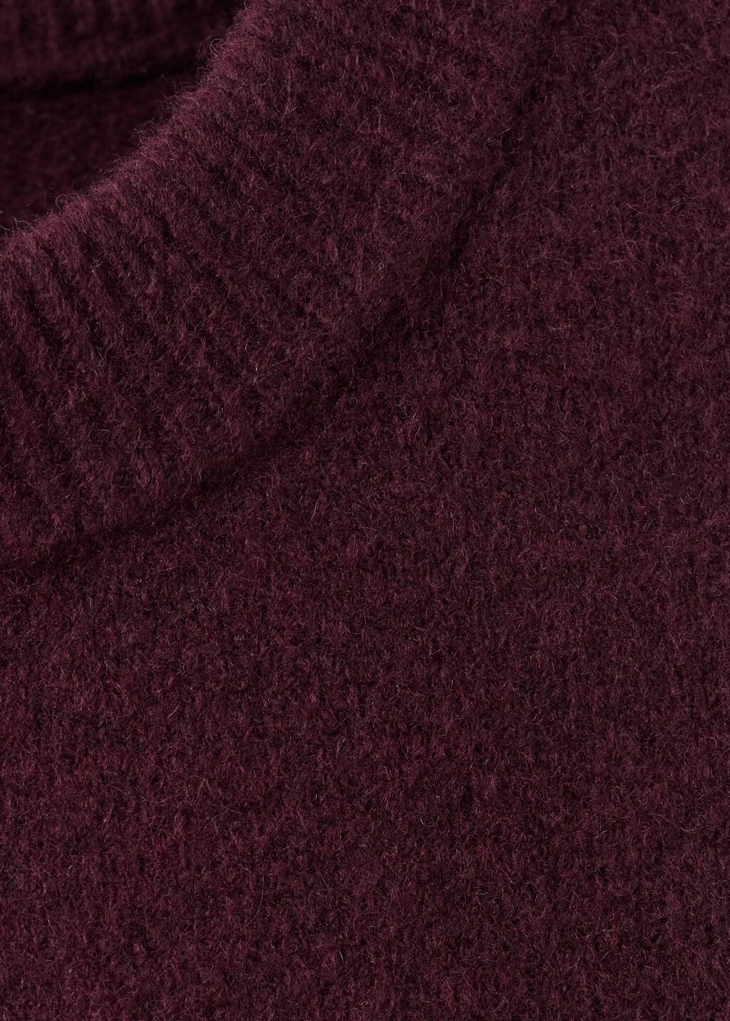 Red Medium-Knit Sweater, Dark Red, medium
