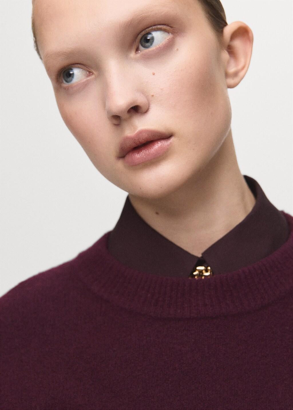 Red Medium-Knit Sweater, 0201_76, large image number 4