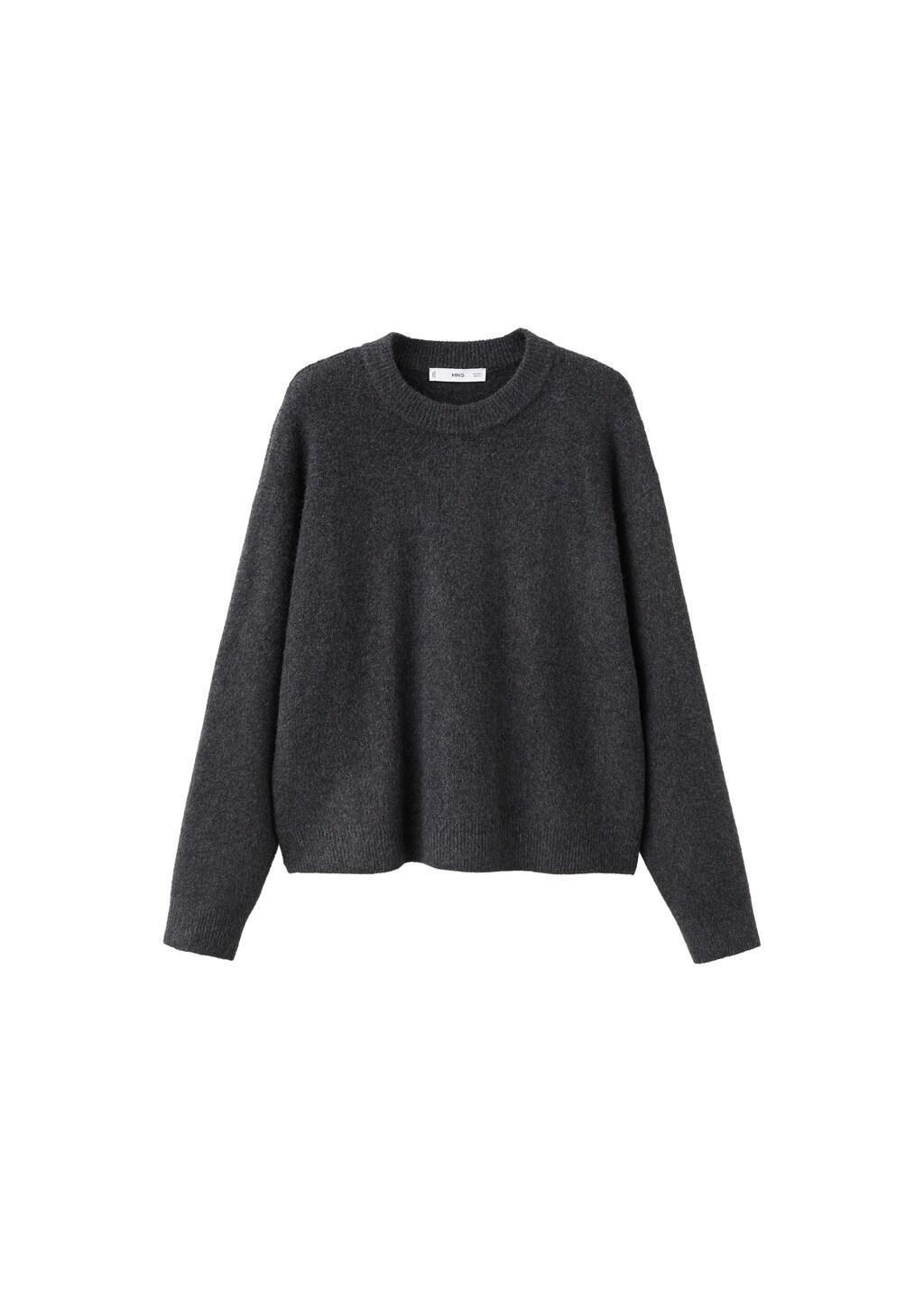 Grey Medium-Knit Sweater, 0201_95, large image number 5