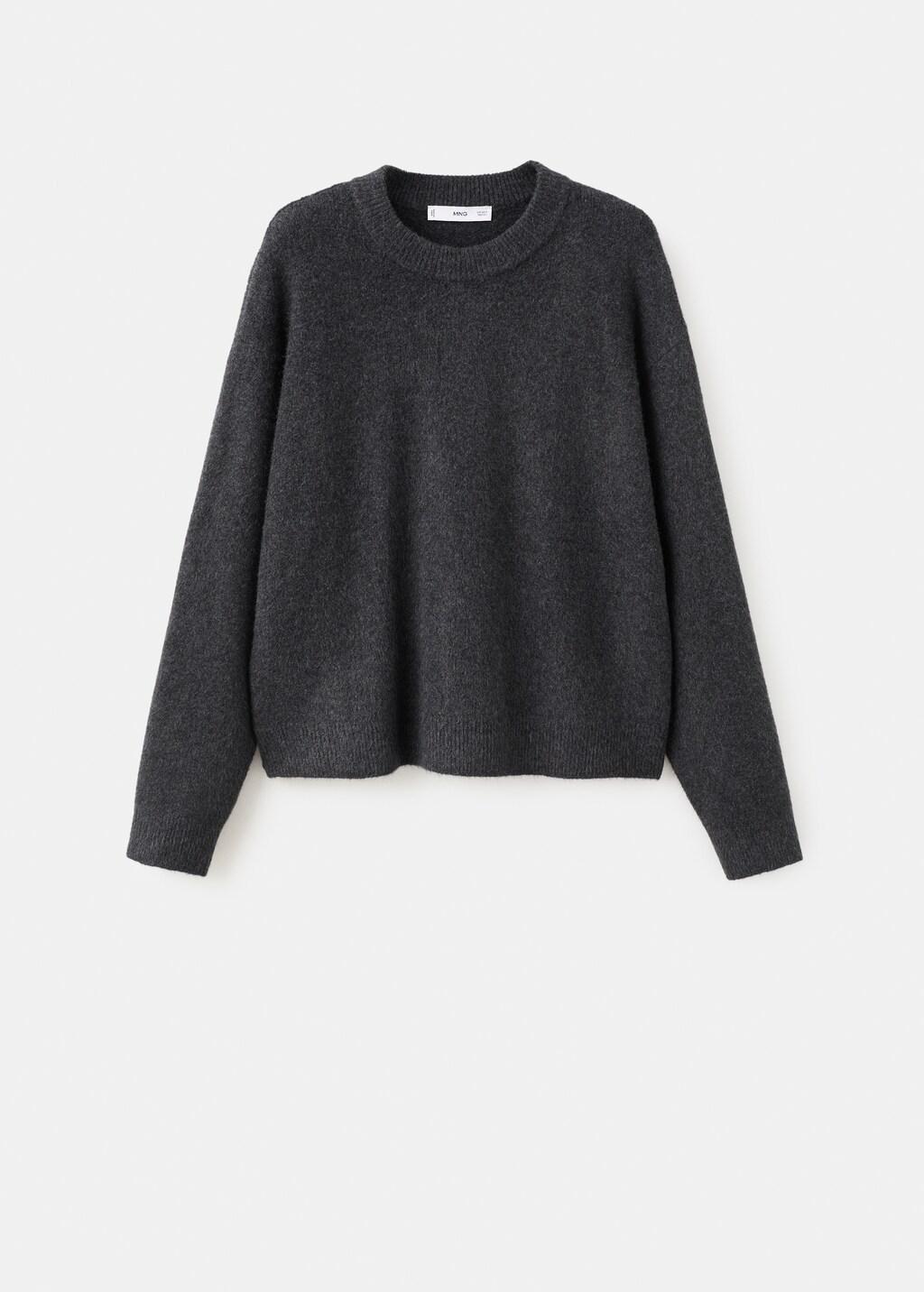 Grey Medium-Knit Sweater, 0201_95, large image number 8