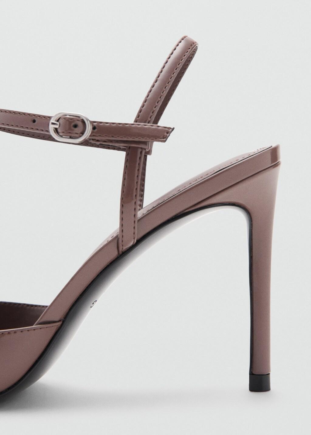 Brown Patent Heeled Shoes, Light Pastel Brown, large image number 2