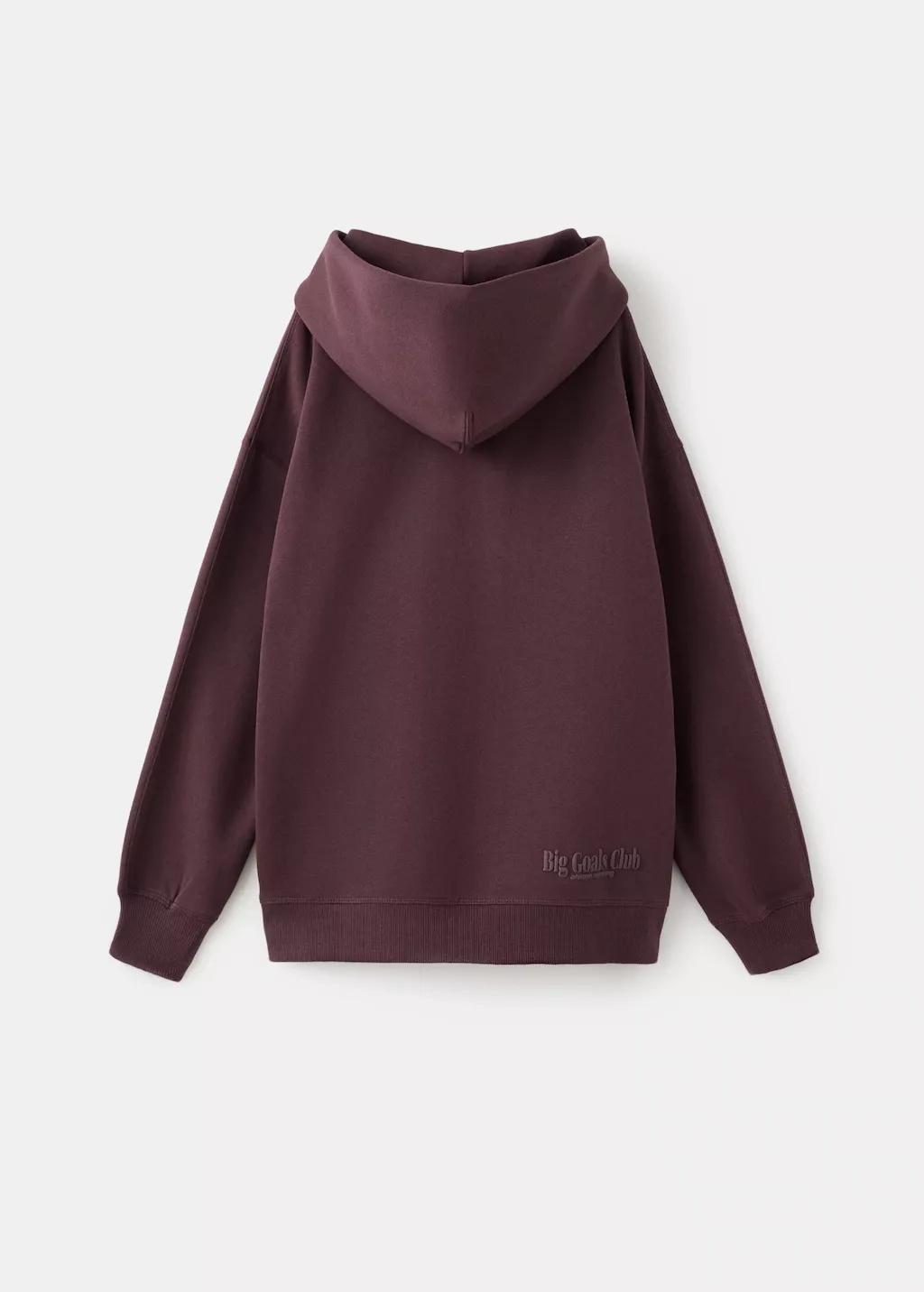 Red Printed Embossed Sweatshirt, Kids Boys, Dark Red, large image number 2