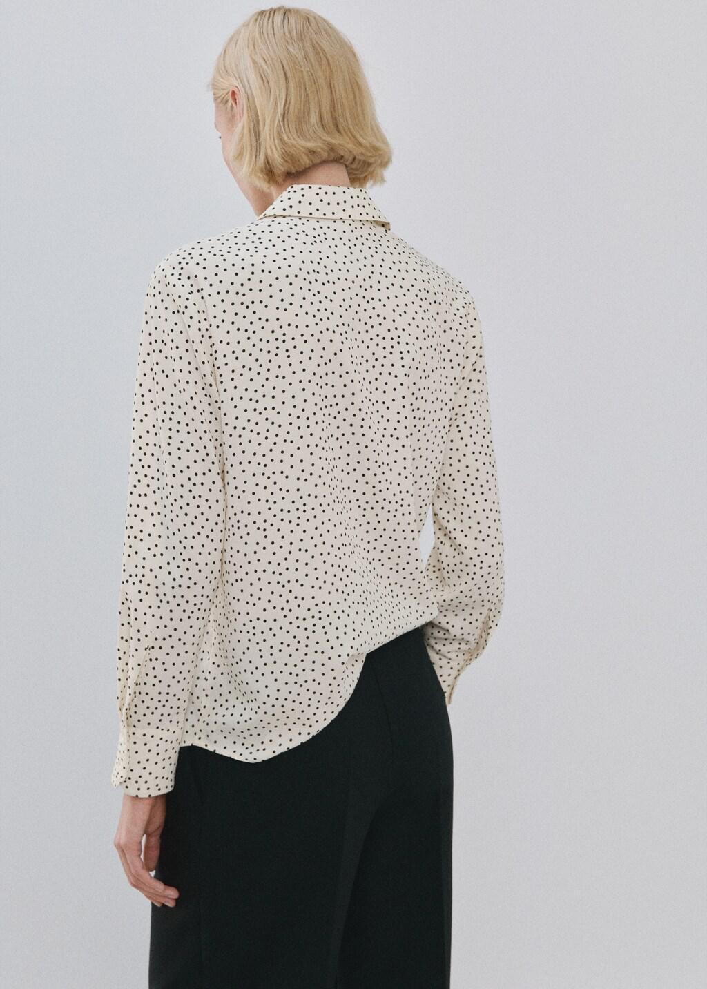 Beige Printed Straight Shirt, Light Beige, large image number 2